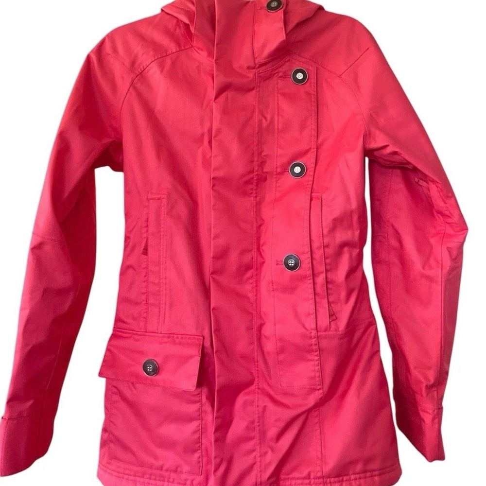 Burton Sierra Insulated Snowboard Ski Jacket DRYRIDE SZ Small Red Hot Streak EUC